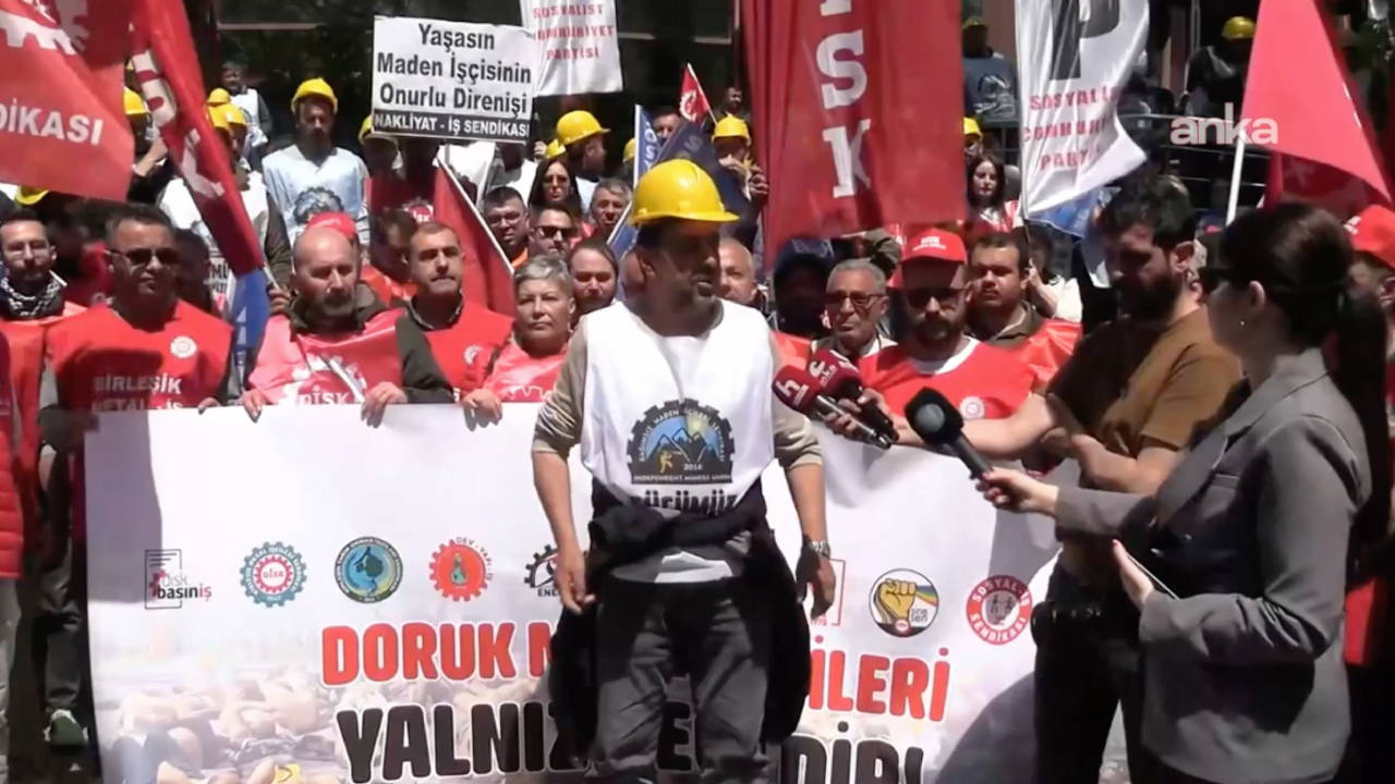 Doruk Madencilik İşçilerine DİSK’ten Destek: Açlık Grevi Devam Ediyor
